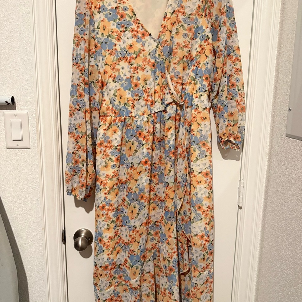 Floral Long Sleeve Dress